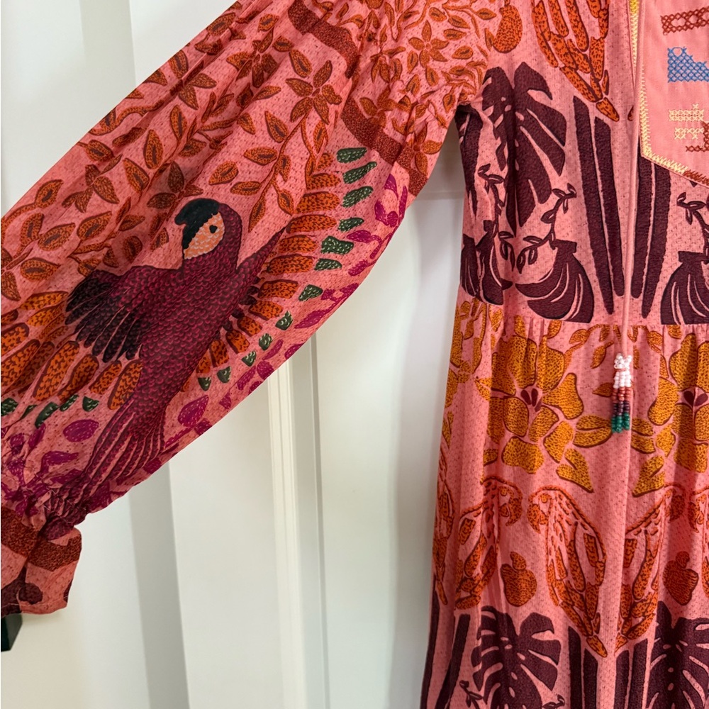 NWT Farm Rio Ainika Mccaws Print Maxi Dress Medium - Picture 4 of 8